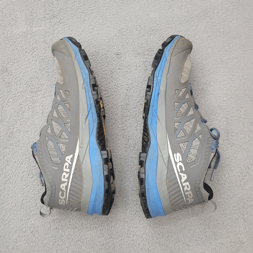 Scarpa Proton XT Mens 8.5 Gray Blue Trail Running Shoes 33038-351